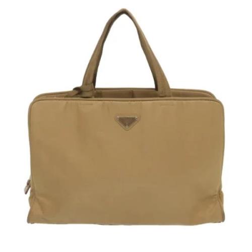 Pre-owned Canvas prada-bags Prada Vintage , Beige , Dames