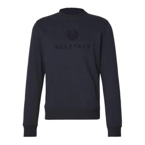 Varsity Sweatshirt Dark Ink Belstaff , Blue , Heren