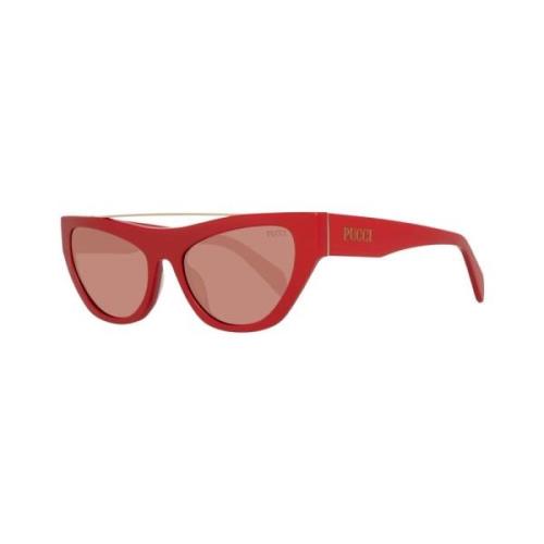 Rode Cat Eye Zonnebril met UV-bescherming Emilio Pucci , Red , Dames