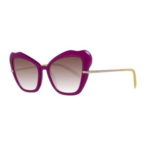 Paarse Butterfly Zonnebril met Gradient Lenzen Emilio Pucci , Purple ,...