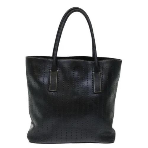 Pre-owned Leather totes Prada Vintage , Black , Dames