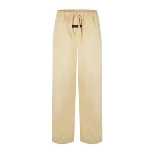 Logo Relaxte Broek Sand Broek Fear Of God , Beige , Dames