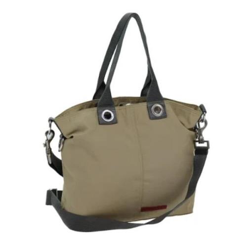 Pre-owned Canvas totes Prada Vintage , Beige , Dames