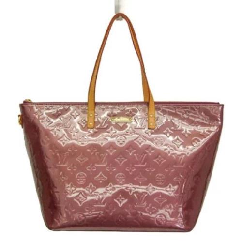 Pre-owned Leather totes Louis Vuitton Vintage , Purple , Dames