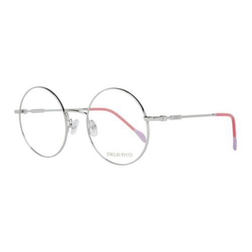 Zilveren Ronde Optische Monturen Emilio Pucci , Gray , Dames