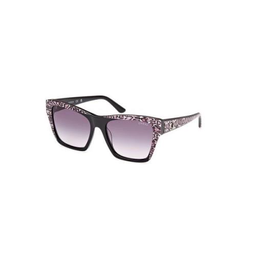 Zwarte zonnebril met verlooplens Guess , Multicolor , Dames