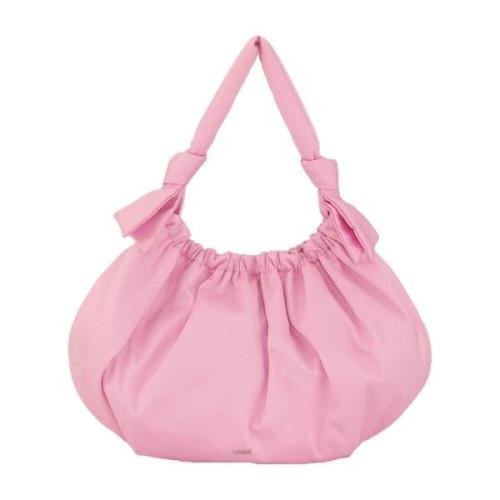 Moderne Grote Hobo Tas Ganni , Pink , Dames