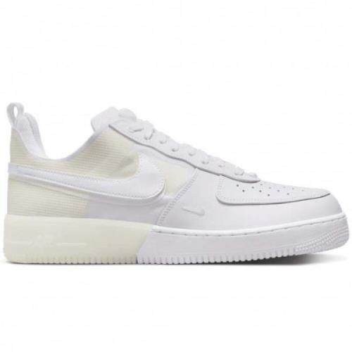 Witte Leren Sneaker met Transparante Achterkant Nike , White , Dames