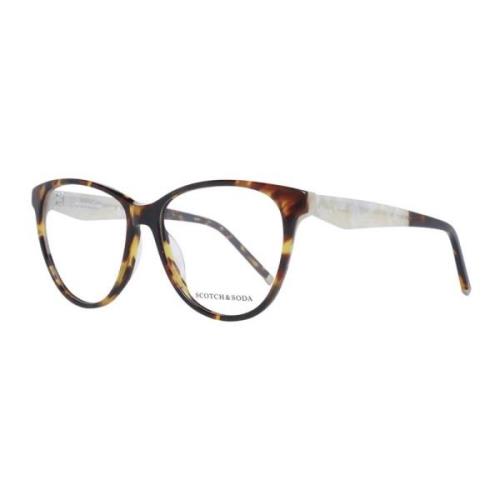 Bruine Ovale Acetaat Dames Optische Monturen Scotch & Soda , Brown , D...