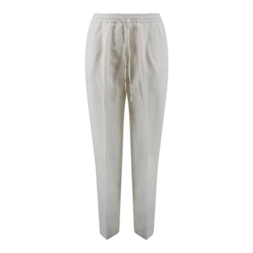 Katoenen Jogger Broek met Koord Briglia , Gray , Dames