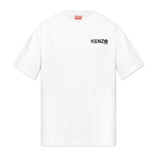 T-shirt met logo Kenzo , White , Heren