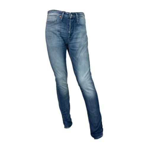 Slim Fit Razor Jeans Mid Blue Denham , Blue , Dames