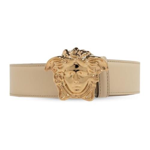 Leren riem Versace , Beige , Heren