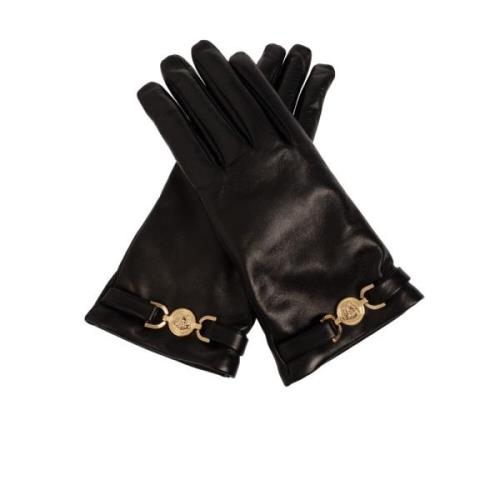 Leren handschoenen Versace , Black , Dames