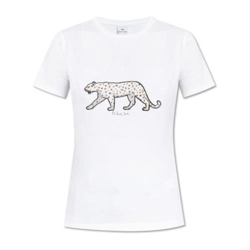 T-shirt met print PS By Paul Smith , White , Dames