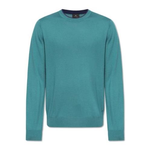 Wollen trui PS By Paul Smith , Blue , Heren