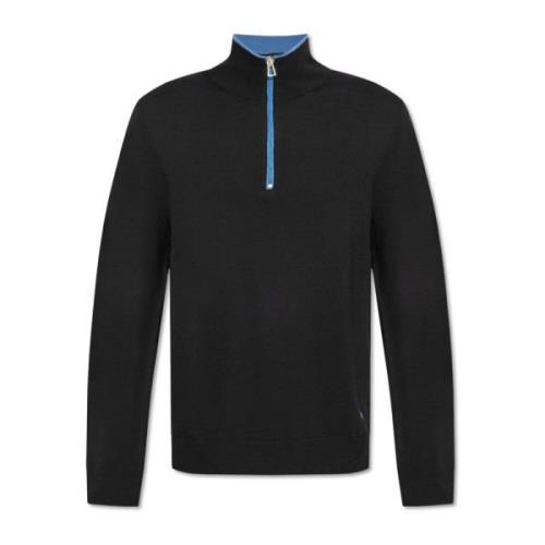 Turtleneck Sweater PS By Paul Smith , Black , Heren