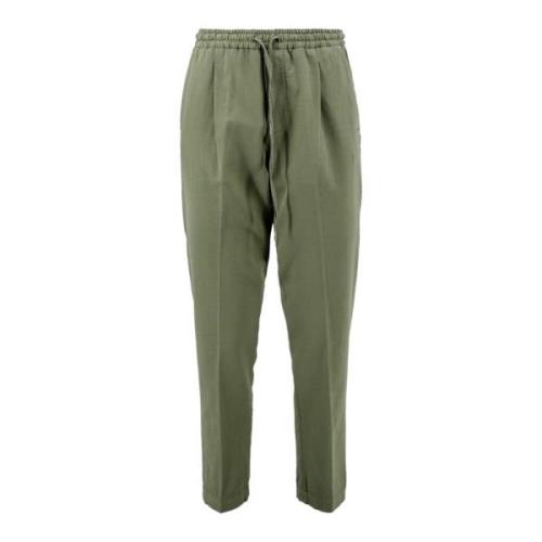 Groene Katoenen Jogger Broek Briglia , Green , Dames