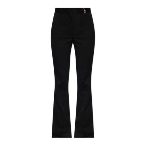 Wollen broek Versace , Black , Dames