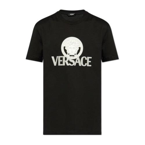 T-shirt met print Versace , Black , Heren