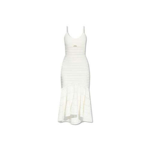 Jurk met bandjes Victoria Beckham , White , Dames