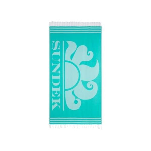 Strandhanddoek met sleutelontwerp Sundek , Blue , Unisex