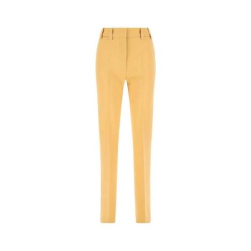 Pastel Oranje Wollen Broek Quira , Orange , Dames