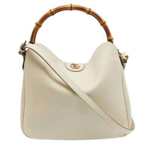 Pre-owned Leather gucci-bags Gucci Vintage , White , Dames