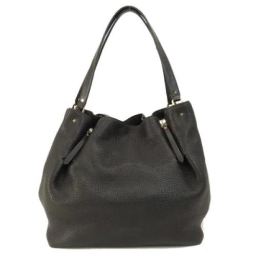 Pre-owned Leather totes Burberry Vintage , Black , Dames