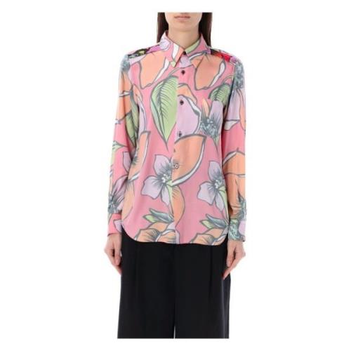 Bloemenshirt Multi Ss24 Comme des Garçons , Multicolor , Dames