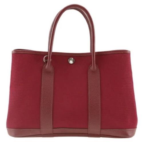 Pre-owned Leather handbags Hermès Vintage , Red , Dames