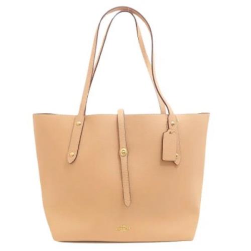 Pre-owned Leather totes Coach Pre-owned , Beige , Dames