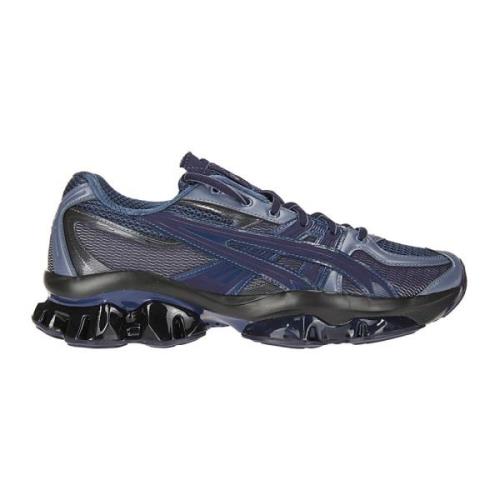 Gestreepte ronde neus sneaker met rubberen zool Asics , Blue , Heren