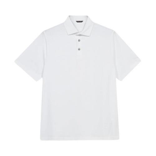 Witte Katoenen Polo Shirt Brooks Brothers , White , Heren