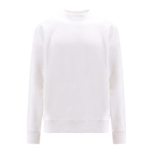 Maxi Oval-D Logo Sweatshirt Diesel , White , Heren