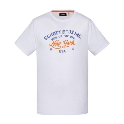 Katoenen T-shirt - Toby Schott NYC , White , Heren