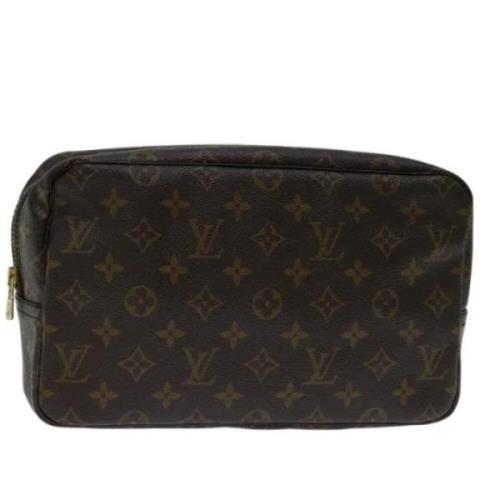 Pre-owned Canvas clutches Louis Vuitton Vintage , Brown , Dames