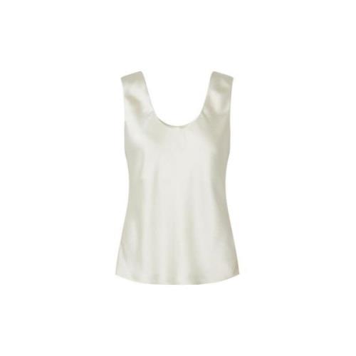 Elegante V-Hals Top Samsøe Samsøe , White , Dames