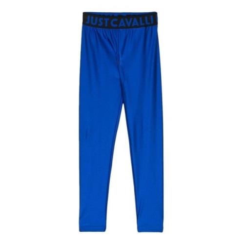 Damesleggings, Stijlvolle Broeken Roberto Cavalli , Blue , Dames