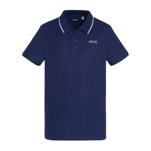 Katoenen Polo Shirt Paul Schott NYC , Blue , Heren