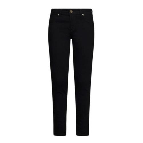 Zwarte Broek 5 Zakbroek Versace Jeans Couture , Black , Dames