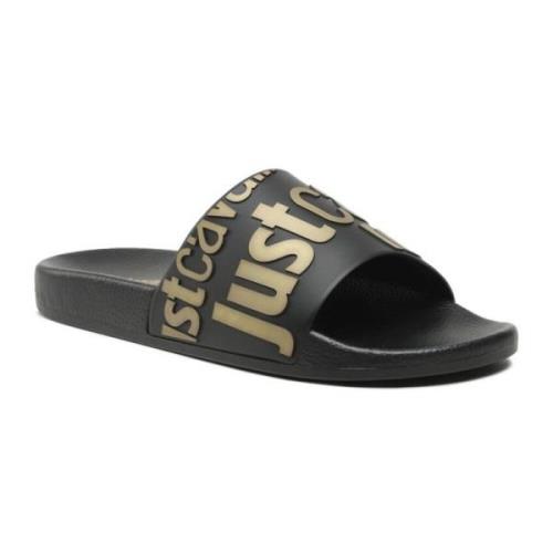 Zwarte Sandalen voor Vrouwen Just Cavalli , Black , Heren