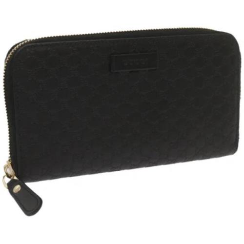 Pre-owned Canvas wallets Gucci Vintage , Black , Dames