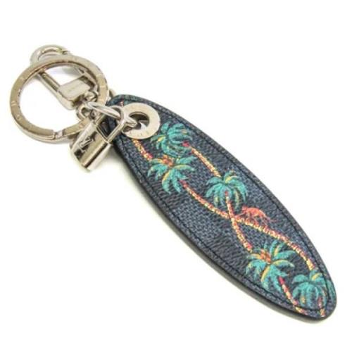 Pre-owned Leather key-holders Louis Vuitton Vintage , Gray , Dames