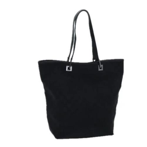 Pre-owned Canvas totes Gucci Vintage , Black , Dames