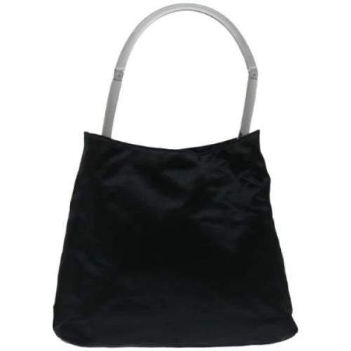 Pre-owned Satin shoulder-bags Prada Vintage , Black , Dames