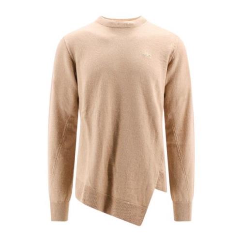 Beige Gebreide Truien Ronde Hals Lange Mouw Comme des Garçons , Beige ...