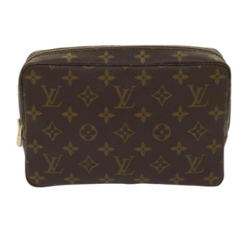 Pre-owned Canvas clutches Louis Vuitton Vintage , Brown , Dames