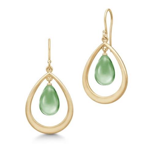 Elegante Groene Amethist Druppel Oorbellen Julie Sandlau , Green , Dam...