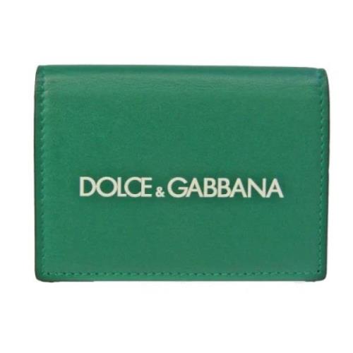 Pre-owned Leather wallets Dolce & Gabbana Pre-owned , Green , Dames